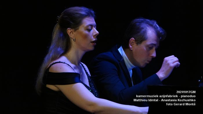 DSC03313- 2024 10 17 kamermuziek azijnfabriek - pianoduo Matthieu Idmtal - Anastasia Kozhushko - 17okt2024 -  foto GerardMontE web